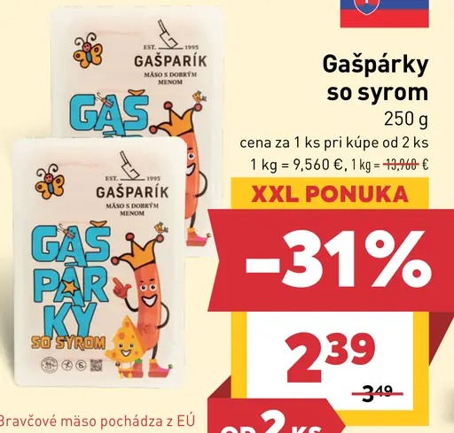 Gašparík Gašpárky so syrom