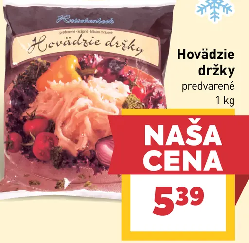 Hovädzie držky predvarené