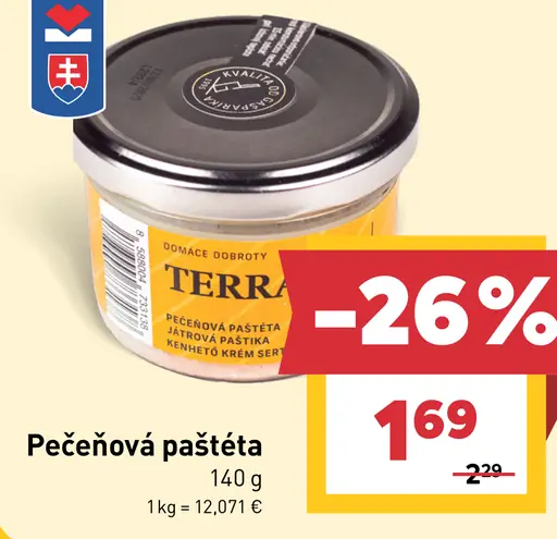 Terra pečeňová paštéta