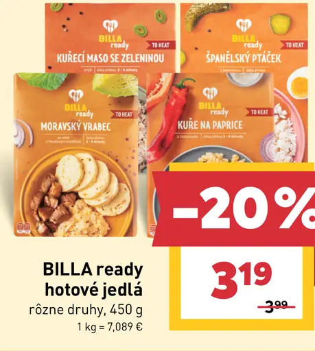 BILLA ready hotové jedlá