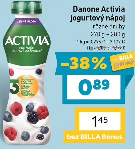 Danone Activia jogurtový nápoj