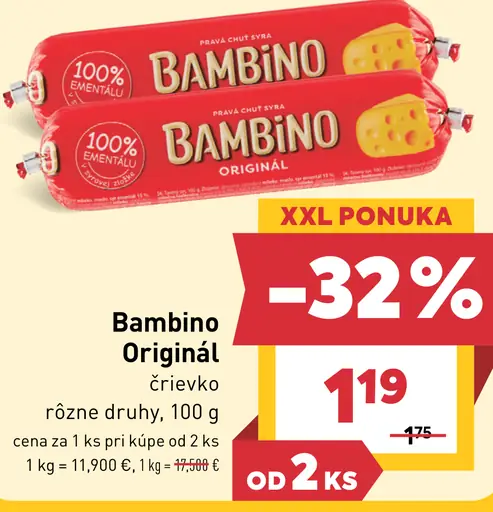 Bambino Originál črievko, rôzne druhy