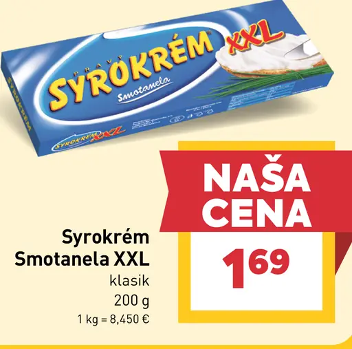 Syrokrém Smetanela XXL klasik