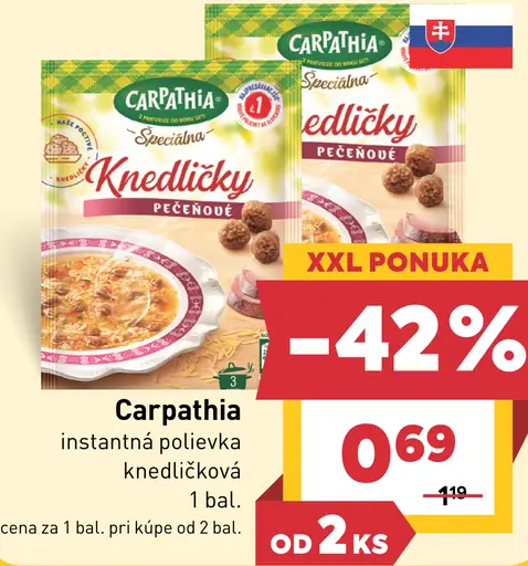 Carpathia instantná knedličková polievka