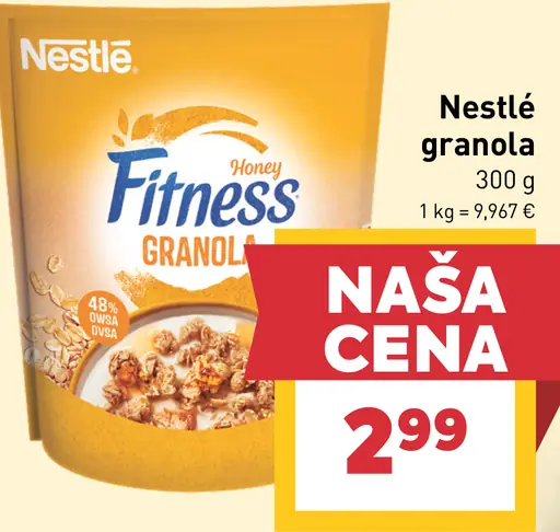 Nestlé Fitness granola Honey