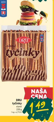 Dru slané tyčinky