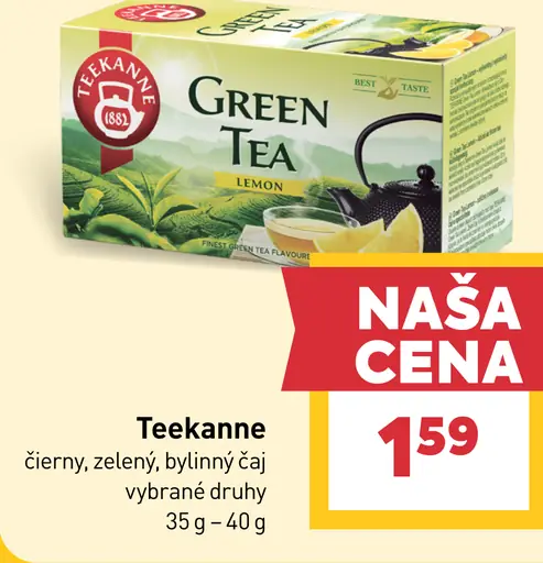 Teekanne čierny a zelený čaj