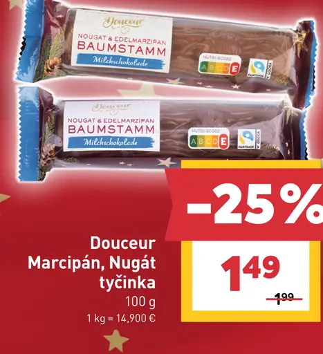 Douceur Marcipán, nugátová tyčinka