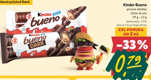 Kinder Bueno plnené oblátky