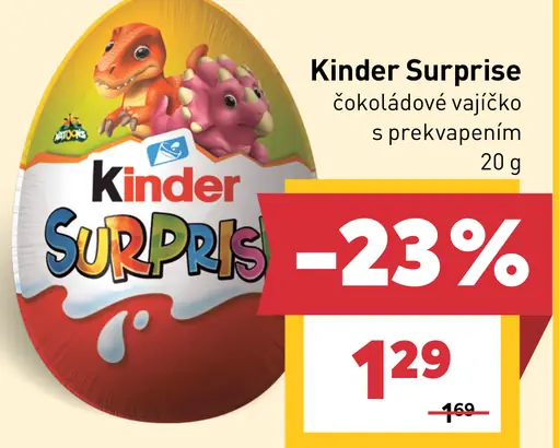 Kinder Surprise čokoládové vajíčko