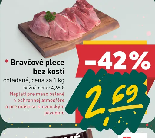 Bravčové plece bez kosti