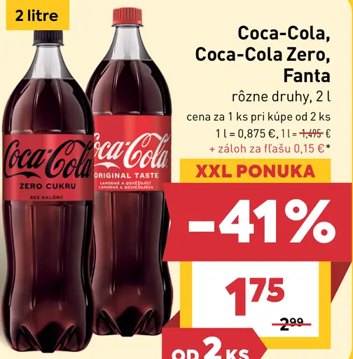 Coca-Cola, Coca-Cola Zero, Fanta rôzne druhy