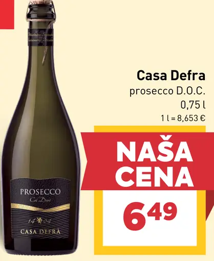 Casa Defra prosecco D.O.C.