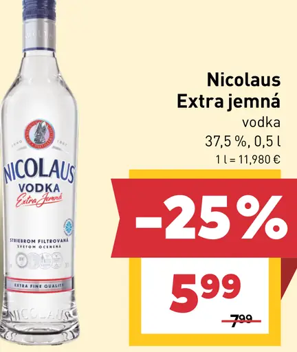 Nicolaus Extra Jemná Vodka