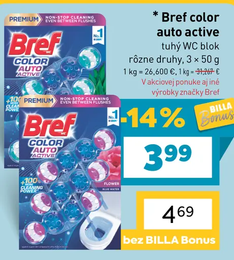 Bref Color Auto Active tuhý WC blok