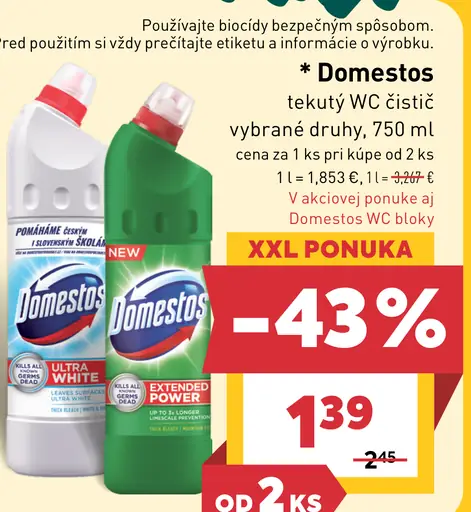 Domestos WC čistič