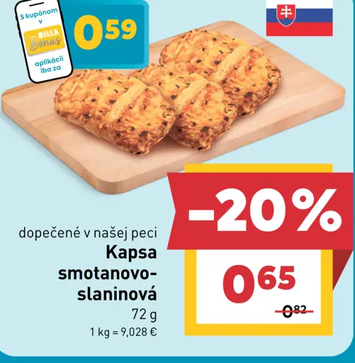 Kapsa smotanovo-slaninová