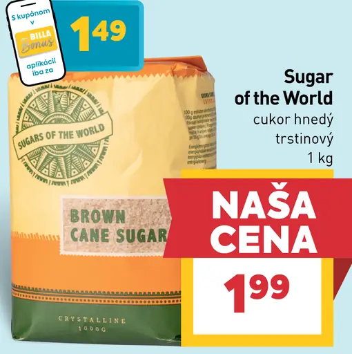 Sugar of the World cukor hnedý trstinový
