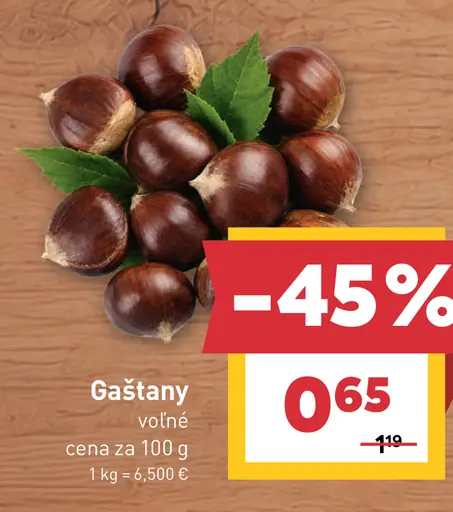 Gaštany voľné