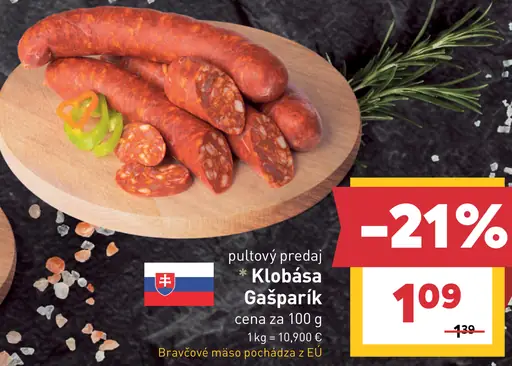 Gašparík klobása