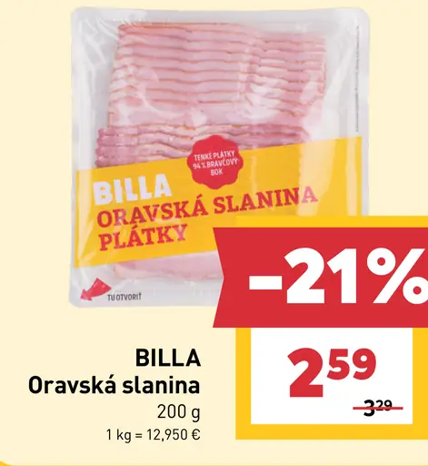 BILLA Oravská slanina
