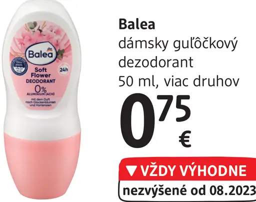 Balea dámsky guličkový dezodorant