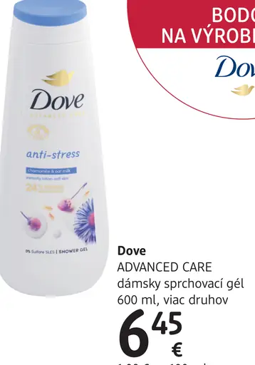 Dove ADVANCED CARE dámsky sprchovací gél