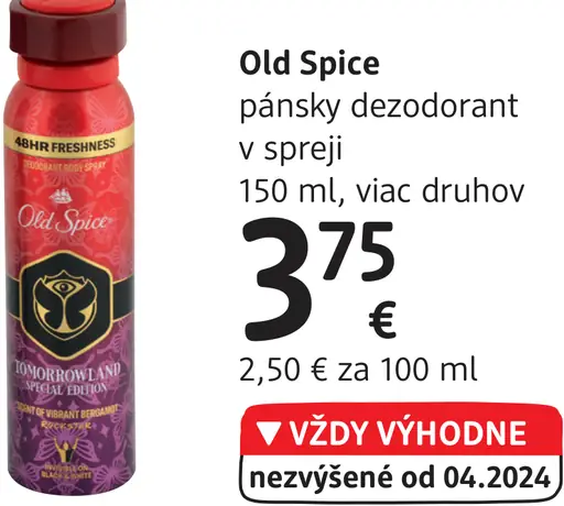 Old Spice pánsky dezodorant v spreji