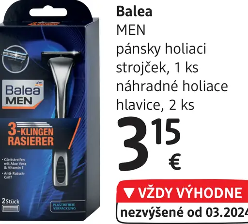 Balea MEN pánsky holiaci strojček