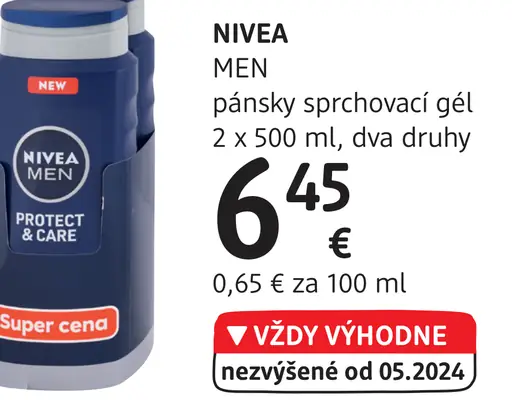 NIVEA MEN pánsky sprchovací gél