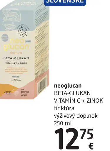 BETAGLUKÁN VITAMÍN C + ZINOK