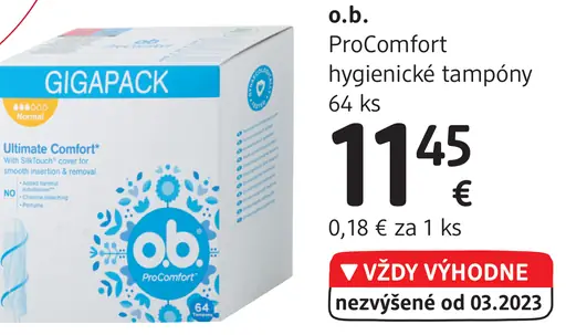 ProComfort hygienické tampony