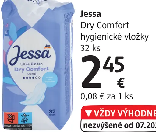 Dry Comfort hygienické vložky