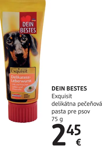 Exquisit delikátna pečenová pasta pre psov