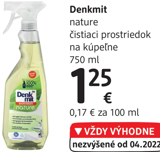 Denkmit čistiaci prostriedok na kúpeľne