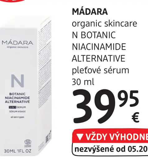 BOTANIC NIACINAMIDE ALTERNATIVE pleťové sérum