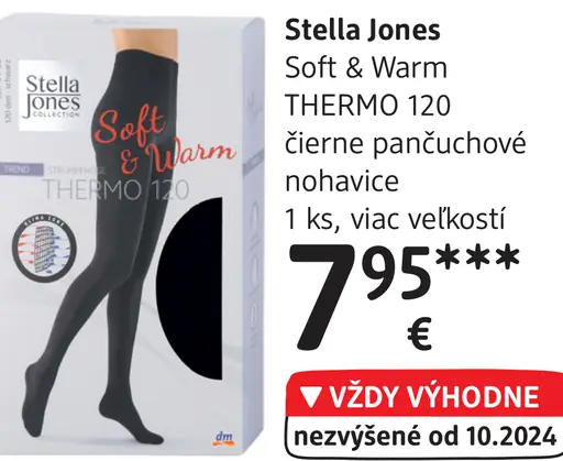 Soft & Warm THERMO 120 čierne pančuchové nohavice