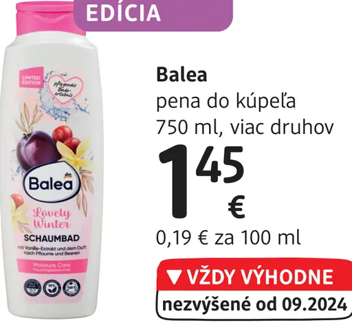 Balea pena do kúpeľa