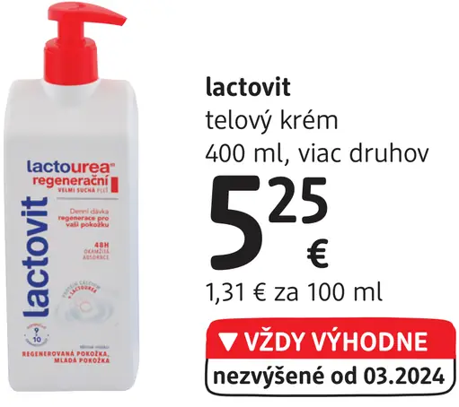 lactovit telový krém