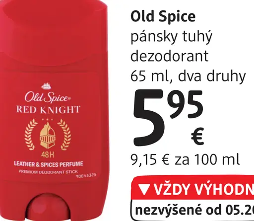 pánsky tuhý dezodorant Red Knight