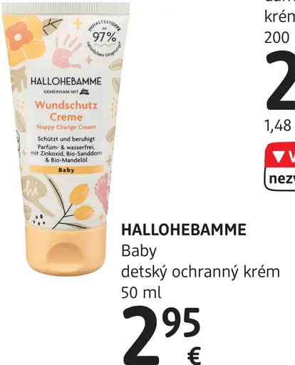 Hallohebamme Baby detský ochranný krém