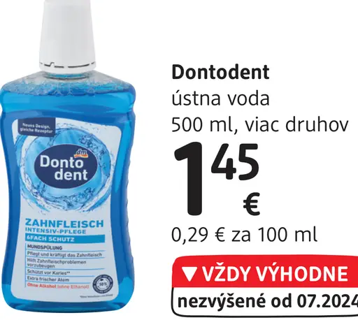 Dontodent ústna voda