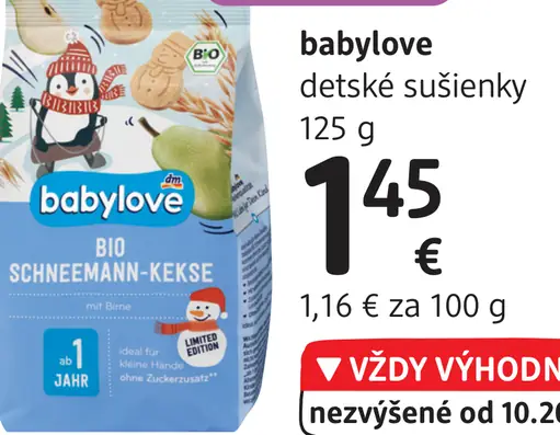 babylove detské sušienky