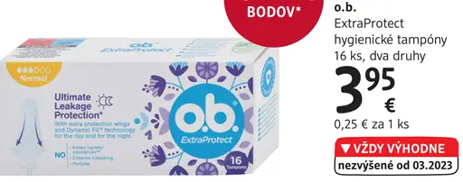 o.b. ExtraProtect hygienické tampóny