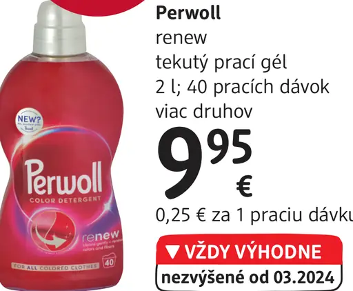 Perwoll renew tekutý prací gél