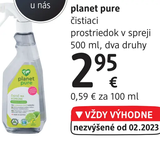 čistiaci prostriedok v spreji