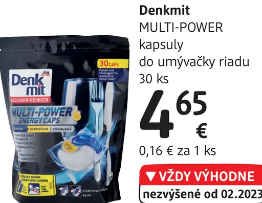 MULTI-POWER kapsuly do umývačky riadu