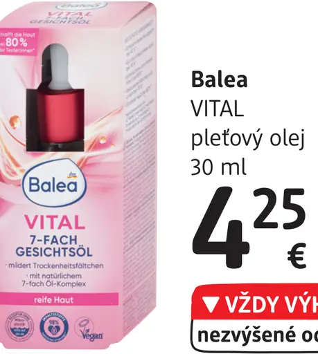 Balea VITAL pleťový olej