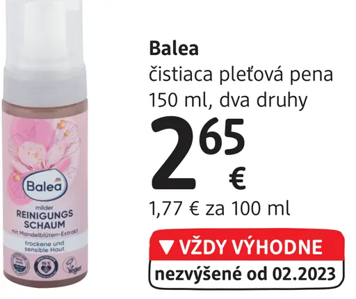 Balea čistiaca pleťová pena