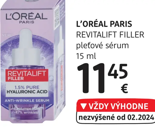 L'ORÉAL PARIS REVITALIFT FILLER pleťové sérum